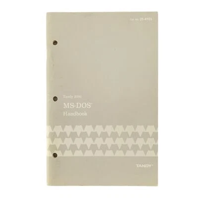 Tandy MS-DOS Handbook VTG 1986 Cat No. 25-4103 - Image 1 of 4