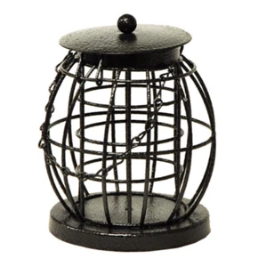 Metal Bird Fatball Feeder with Squirrel Guard Hanging Suet Food Feed Station - Picture 1 of 5