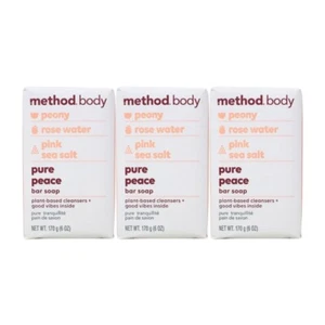 Method Body Pure Peace Bar Sapone, 6 Oz (Confezione da 3) - Foto 1 di 4