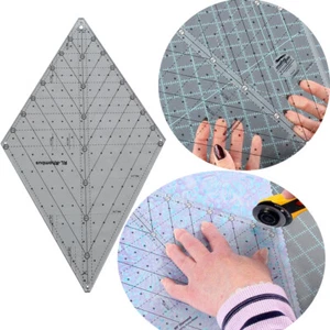 Quilting Rulers 60 Degree Diamond Ruler Quilting Tool for Fabric Cutting - Picture 1 of 7
