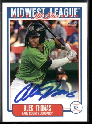 Alek Thomas Signed 2019 Midwest League All Stars IP Auto - Image 1 of 2
