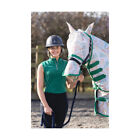 Hy Equestrian Tropical Paradise Fly Mask With Ears And Detachable Nose White Xs Xf