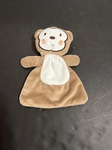Lovespun Baby Security Blanket Lovey Plush Teddy Bear Brown White Love Spun - Picture 1 of 8