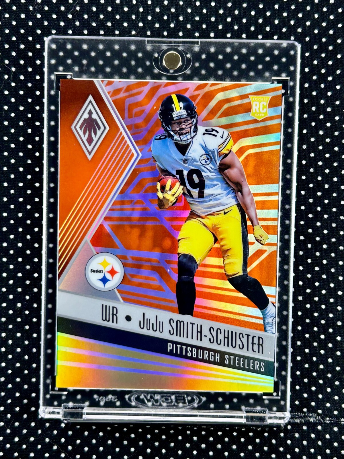 2017 Phoenix JuJu Smith-Schuster Rookie #'d 15/99 Orange Holo Prizm RC #125 