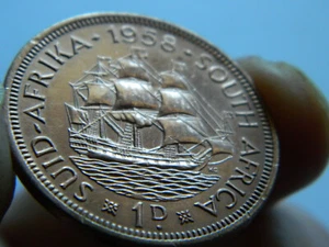 1958 1 One Penny - Südafrika - Elizabeth II - PP - nur 985 weltweit - Bild 1 von 6