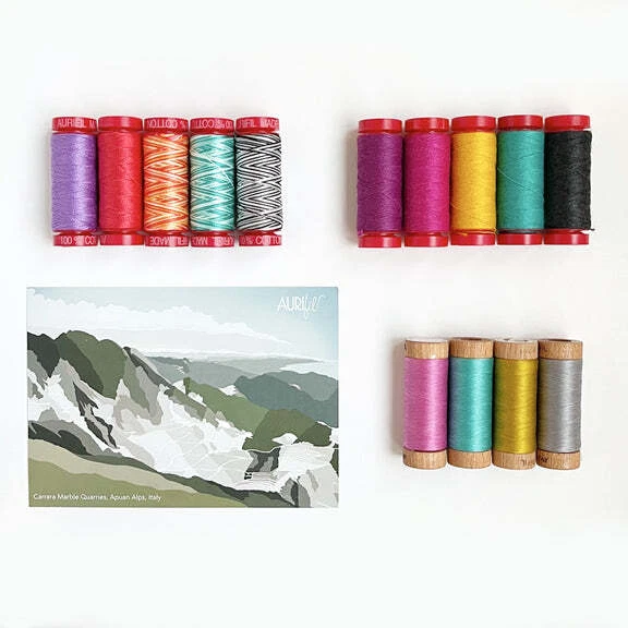 Aurifil Thread HOUSE COLLECTIONS (ACLAB1-4) 4x80wt, 5x12wt Cotton, & 5x12wt Wool - Image 1 of 1