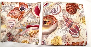Sea Shells Cotton Napkins 20x20 Nautilus Set Of 2. Now Designs - Picture 1 of 5