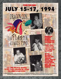 Dragon Con Atalanta Comics Expo 15-17 luglio 1994 Stampa Pubblicità Vintage Art A 1994 - Foto 1 di 1