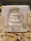 Meant to Bee~Ceramic Honey Pot With Dipper Wedding Favors~ Baby Shower NIB