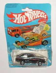 Vintage 1983 Hot Wheels Auto Ford Escort XR3 schwarz MOC - Bild 1 von 5