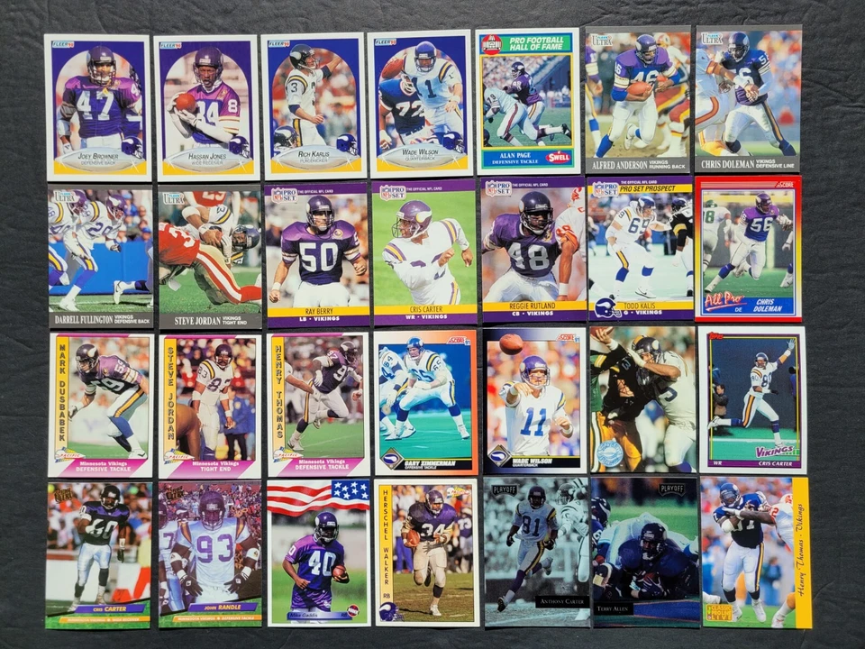 VIKINGS CARDS Your Pick 1988-91 1992-93 to 2000 Topps Score Fleer UpDeck Pacific - Image 1 of 4