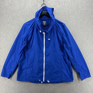 Gap Jacket Mens Size Large Blue Long Sleeve Hooded Windbreaker - Picture 1 of 10