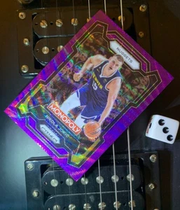 Nikola Jokic 2024 Panini Prizm Monopoly Purple Refractor No 1 Denver Nuggets - Bild 1 von 2