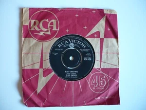 Elvis Presley Blue Christmas 7" Vinyl UK 1964 RCA Victor 1st Press IC/2C Single - Bild 1 von 8