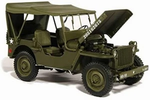 Jeep Willys Closed Military Gi US Army D-Day Overlord 1/18 - Picture 1 of 4