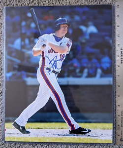 JAY BRUCE NEW YORK METS MLB 11x14" COLOR GLOSSY PHOTO ORIGINAL AUTOGRAPH SIGNED