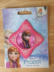 New - Disney - Iron-On Patch - Frozen Pink- The Patch is about 9 cm x 8 cm - Foto 1 di 2