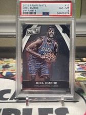 2015 Panini National Joel Embiid Rookie Card VIP Party PSA 8 MVP