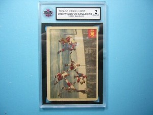 1954/55 PARKHURST NHL HOCKEY CARD #100 TERRY SAWCHUK IA KSA 2 GD NICE!! PARKIE
