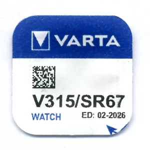 Orologio 315 Varta SR716SW V315 D315 SR67 1,55 V Batteria cella ossido d'argento - Foto 1 di 3