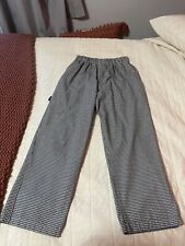 Vintage New Chef Black and White High Rise Gingham Pants Size Medium