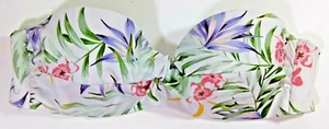 H and M Womens Bikini Top Size 34A Floral Multicolor Strapless Swimsuit Separate - Picture 1 of 3