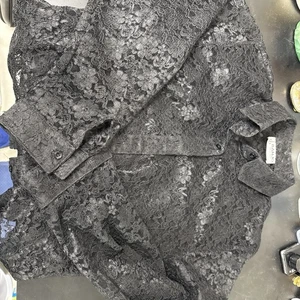 banjo dallas texas Black Lace Shirt Medium  - Picture 1 of 4