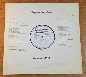 TELDEC Informationsplatte PROMO LP FEB 1962 PAUL ANKA Elke Sommer JOHN LAMERS ++ - Bild 1 von 6