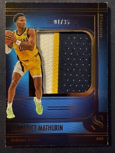 2024 Silhouette material usado en juegos Bennedict Mathurin #1/35 Indiana Pacers - Imagen 1 de 1