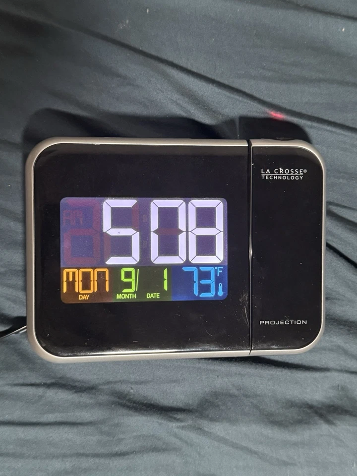 La Crosse Technology Projection Alarm Clock with Indoor Temp - - Image 1 of 2
