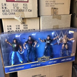 WWE Mattel Hall Of Fame WCW NITRO 4-Pack Kevin Nash Scott Hall Eddie Damaged Box - Picture 1 of 9