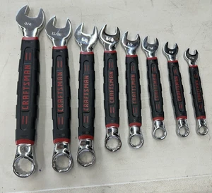8pc Craftsman Vintage Tru Grip SAE Wrench Set NOS - Foto 1 di 6