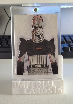 2016 Star Wars Evolution 1/1 Sketch The Grand Inquisitor by Darrin Pepe - Image 1 of 2