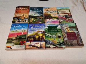Books Lot of 8 Wine based Mystery Novels PB Ellen Crosby, Joni Folger, m. Scott - Picture 1 of 11