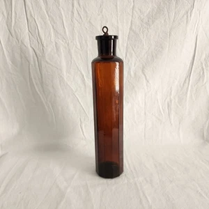 1910-20 Carbona Flasche braun bernstein Original Stopfen 12 Seitenplatten - Bild 1 von 15