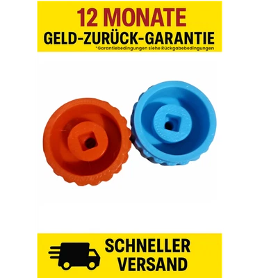 FORM-3D MICHAELA MAURER Ersatz Knauf Griff passend für Schell Ventil Geräteanschluss 5 mm Vierkant