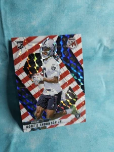 2025 Panini Mosaic Dont’E Thornton Jr RC Rookie Red & White Stripe Prizm Raiders - Picture 1 of 3
