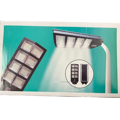 Straßenleuchte - Laterne - mit Solarpanel und Bewegungssensor 1200W - Bild 1 von 3