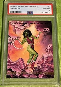 1993 Marvel Masterpieces -She-Hulk #30 - PSA 8 NM-MT - Picture 1 of 2