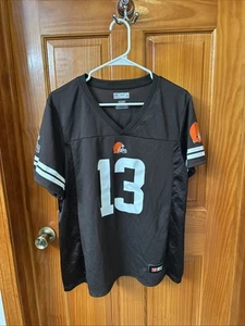 NFL Jersey, Brown Cleveland Browns Womens Sz XL Beckham JR - Picture 1 of 6