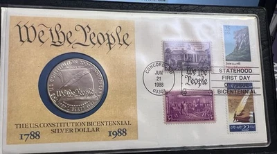 1987 constitution silver dollar In FDC - Image 1 of 3