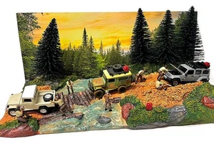 "Overland Off-Road" Diorama with Forest Background for 1/64 Scale Models by Amer - Picture 1 of 2