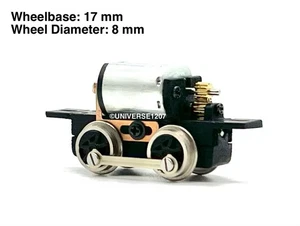 Chasis de transmisión eléctrica locomotora accionada por varilla calibre 0-4-0 calibre N/HOn30/HOe/009 17 mm - Imagen 1 de 21