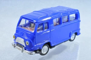 BK282 Ancien Norev # 1:43 Renault Estafette Tourisme en plastique bleu fluo A-/- - Foto 1 di 3
