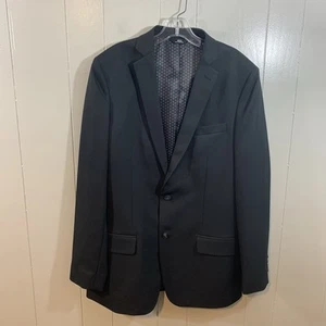 Haggar Slim Fit Active Series Schwarz Einreiher Business Arbeitsjacke 42 L - Bild 1 von 10