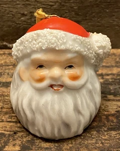 Mini campana/adorno de Navidad vintage cara de Papá Noel Japón - Imagen 1 de 6