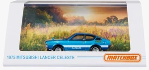 Matchbox Mattel Creations azul 1975 Mitsubishi Lancer Celeste - Imagen 1 de 1