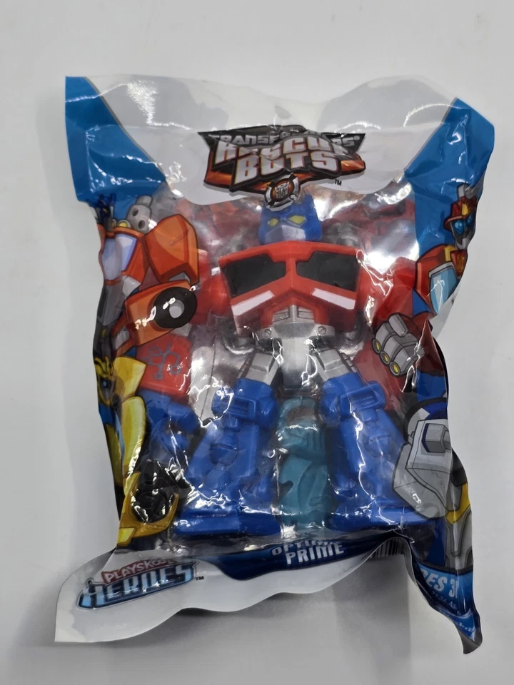 Playskool Transformers Rescue Bots Optimus Prime Figure 4" Stocking Stuffer - Image 1 of 4