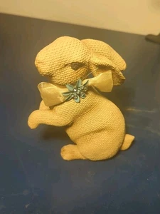 5 1/2" Faux Sackleinen Osterhase Figur - Bild 1 von 9