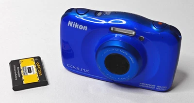 Nikon COOLPIX W100 Digitalkamera Kompaktkamera Blau - Bild 1 von 4